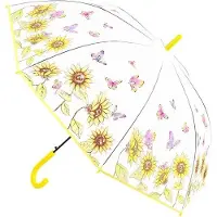 OEM Durchsichtiger Blumenblüten-Schirm für Frauen und Mädchen mit 8 Glasfaserstangen
