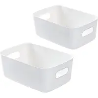 OEM Kleine Kunststoff-Opbergdose 19x13,5x7,5cm weiß