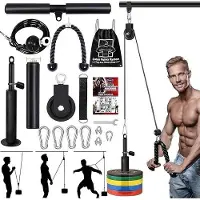 OEM Fitness Seilzug System Lat Pull Down Gewicht Trainingsgerät für Trizeps Bizeps Unterarm Schulter 2,5m Seil