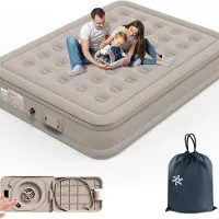 OEM Luftbett 2-Personen, 196x150x36cm, leise Automatik-Pumpe, extra stabil