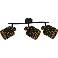 REALITY IMPORT Deckenleuchte Thiago, schwarz, 3xE14, 40W, Metall, Abmessungen: 20x60x10 cm, IP20, Marke: Reality