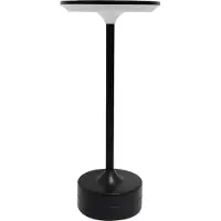 Milagro Schwarze LED-Tischnachtlampe 2,5 W, wechselbare Farbe, kabellos TAVOLO