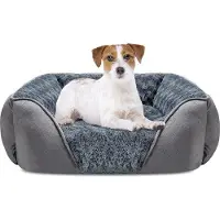 Markenlos Hunde-Bett Antislip - Waschbar - Anti-Angst - 63 x 53 x 20 cm
