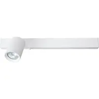 Milagro Moderne weiße Wandleuchte links, LED-Streifen mit variabler Farbe, 5 W, mit verstellbarem Strahler, 1 x GU10, zum Lesen im Schlafzimmer, MAGNET Milagro