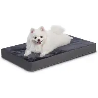 OEM Orthopädisches Hundebett, mittelgroß, wasserdicht, dunkelgrau, 88x55x7cm