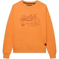 Superdry für Damen. W2012636A Sweatshirt Industriearbeiter Lose orange (XL), Lässig, Baumwolle
