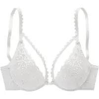 LASCANA Bügel-BH "Fabia", Damen, Gr. 85, Cup C, weiß, Spitze, Obermaterial: 95% Polyamid, 5% Elasthan, BHs Bügel-BH, aus Stickereispitze in dezent transparenter Optik, sexy Dessous