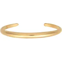 Elli Armreif PREMIUM "Armband Armreif Offen Rund Glänzend Unisex 925 Silber" Gr. 160, gold, Armbänder, Damen, Silber 925 (Sterlingsilber), Armreif