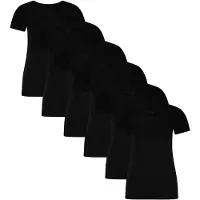 Bamboo Basics Damen T-Shirt KATE, 6er Pack - Unterhemd, Rundhals, Single Jersey