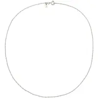 KUZZOI Silberkette "Halskette Basic Gliederkette Gedreht 925 Sterling Silber" Gr. 45, silber, Halsketten, Herren, Silber 925 (Sterlingsilber), Silberkette