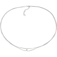 Elli Choker "Halskette Choker Verschlungen Venezianer 925 Silber" Gr. 36, silber, Halsketten, Damen, ohne Stein, Silber 925 (Sterlingsilber), Choker