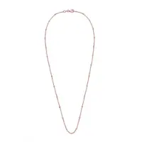 Elli Kette ohne Anhänger "Halskette Kugelkette Silberkette Fein 925 Silber" Gr. 55, rosa (rosegold), Halsketten, Damen, 55, ohne Stein, Silber 925 (Sterlingsilber), Kette ohne Anhänger