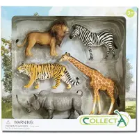 Collecta Set mit 5 handbemalten Figuren Tiere aus der afrikanischen Savanne