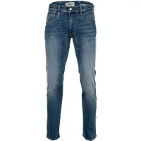 Replay Slim-fit-Jeans "Anbass", Herren, Gr. 30, Länge 32, blau (medium blau 990), Denim/Jeans, Obermaterial: 91% Baumwolle, 6% Elastomultiester, 3% Elasthan, slim fit normal, Jeans Slim-fit-Jeans