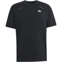 Adidas T-Shirt ORIGINALS "TECH ESS POLY T", Herren, Gr. XL, schwarz, Obermaterial: 88% Polyester, 12% Elasthan, Shirts T-Shirt, sportlicher Stil, ohne Verschluss, aus Polyester