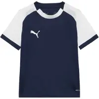 Puma Jungen Teamliga26 Matchday Jersey Jr Trikots, Marineblau--weiß-Pum
