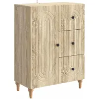 vidaXL Sideboard Sonoma-Eiche 66 x 34,5 x 90 cm Holzwerkstoff