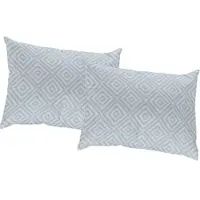 Wirth Dekokissen "Telfort" Gr. 3, blau (blau, gemustert), B:40cm L:60cm, Obermaterial: 100% Polyester, Dekokissen_Sitzkissen_Kissenhüllen, Dekokissen