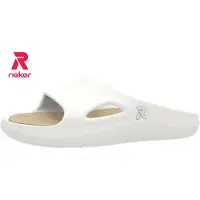 Rieker Herren Colton U3350 Slide, Weiss, 42 EU