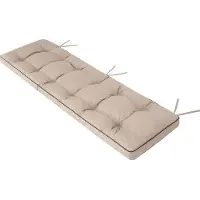 Hobbygarden Gartenbank-Auflage Etna 120×50 cm – 8 cm dick, Oxford-Gewebe, wasserabweisend, mit Befestigungsbändern |