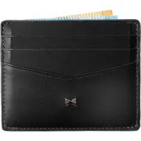 Gentlemen Kartenetui - Kreditkartenetui aus Echtleder mit Münzfach & RFID-Schutz - Slim Wallet Herren - Geldbeutel mit Scheinfach & Tracker-Fach