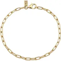 KUZZOI Armkette "Armband Gliederkette Oval 925 Sterling Silber" Gr. 19, gold, Armbänder, Herren, 19, Silber 925 (Sterlingsilber), Armkette