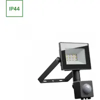 Spectrum LED Fluter Noctis Lux 4 Schwarz IP44 10W 750lm kaltweiß 6000K Bewegungsmelder