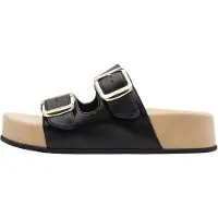 Marco Tozzi Damen Sandale weiches Feel Me Fußbett Modern, schwarz (Black), 40 EU