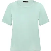 Betty Barclay Schlupfbluse "Schlupfbluse mit Rundhalsausschnitt", Damen, Gr. 48, weiß (aquifer), Obermaterial: 97% Polyester PES. 3% Elasthan EL., Blusen Schlupfbluse