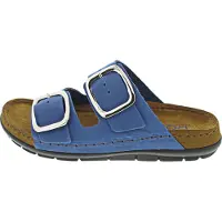Rohde RODIGO-D Damenschuhe Hausschuhe Pantolette Blau Freizeit