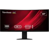 Viewsonic Display VG3419C, 86,4 cm (34"), 3440 x 1440 Pixel, UltraWide Quad HD, LED, 3,5 ms, Schwarz