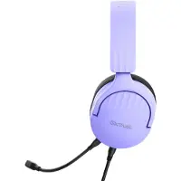 Trust Gaming GXT 489P Fayzo Gaming Headset für PC, PS5, PS4, Xbox Series X|S, Switch, 3,5-mm Klinke, 35% Recyclingkunststoff, Over-Ear Kopfhörer, Mikrofon mit Geräuschunterdrückung - Purpur