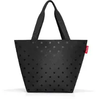 Reisenthel shopper M glossy dots black