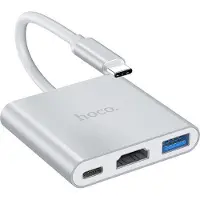 Hoco HB14, USB Typ-C, USB 3.0, USB Typ-C, Weiß, Acrylnitril-Butadien-Styrol (ABS), Aluminium, 67 W, 1,5 m