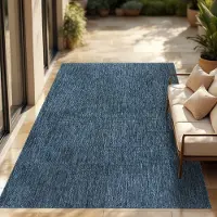 Paco Home In- & Outdoor Teppich Flachgewebe einfarbig modern wetterfest für Terrasse Küche 200x280 cm