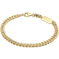 KUZZOI Armband 925 Sterling Silber in Gold | Gr.: 23 cm