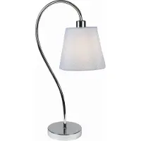Markenlos Candellux LUK 41-70760 Chrom Tischleuchte