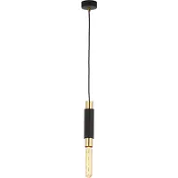 Jupiter Pendelleuchte LILE 1840 Moderner Stil 1-flammig E27 Schwarz Gold Stahl Hängeleuchte für Esstisch Wohnzimmer