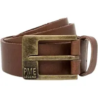 PME Legend Ledergürtel "PME FAR WEST BELT", Herren, Gr. 90, braun (dunkelbraun), Rindsleder, Gürtel Ledergürtel