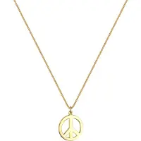 Elli Halskette Boho Peace Zeichen 925 Sterling Silber Elli Gold