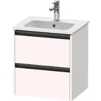Duravit Ketho.2 Waschtischunterbau wandhängend, 2 Schubkästen, 510x549x420mm, für ME by Starck 233653, K25261084840000, Farbe: Weiß Supermatt Dekor