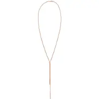 Elli Y-Kette "Halskette Y-Kette Stab Minimal 925 Silber" Gr. 45, rosa (rosegold), Halsketten, Damen, ohne Stein, Silber 925 (Sterlingsilber), Y-Kette