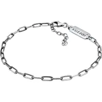 KUZZOI Armkette "Armband Herren Gliederkette Oval 925 Silber" Gr. 190, schwarz, Armbänder, Herren, Silber 925 (Sterlingsilber), Armkette