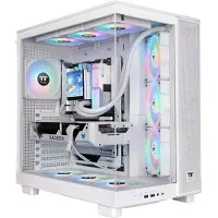 Thermaltake View 380 XL TG ARGB, Midi Tower, PC, Weiß, ATX, micro ATX, Mini-ITX, SPCC, Gehärtetes Glas, Gaming