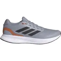 Adidas Laufschuh PERFORMANCE "RUNFALCON 5", Herren, Gr. 47, grau (halo silber, core schwarz, dusky orange), Synthetik, Textil, Schuhe Laufschuh