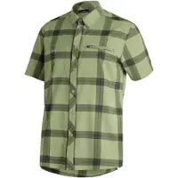 Maier Sports Herren Kasen Kurzarmhemd green check 50