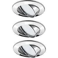 Paulmann 92002 Premium EBL Set ESL schwenkbar 3x11W 230V GU10 51mm Chrom/Alu