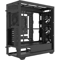 Thermaltake AX500, Full Tower, PC, Schwarz, ATX, EATX, micro ATX, Mini-ITX, SSI CEB, SSI EEB, SPCC, Stahl, Gehärtetes Glas, 18,5 cm