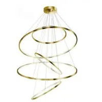 Azzardo LED-Pendelleuchte Rad XXL Gold AZ3138 190W 11400lm 3000K IP20 120cm Gold