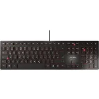 Cherry KC 6000 Slim, Volle Größe (100%), Kabelgebunden, USB, QWERTY, Schwarz
